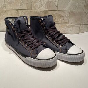 PF Flyers Center Hi Navy Blue Twill High Top Sneakers Mens 12 C24HW1DB
